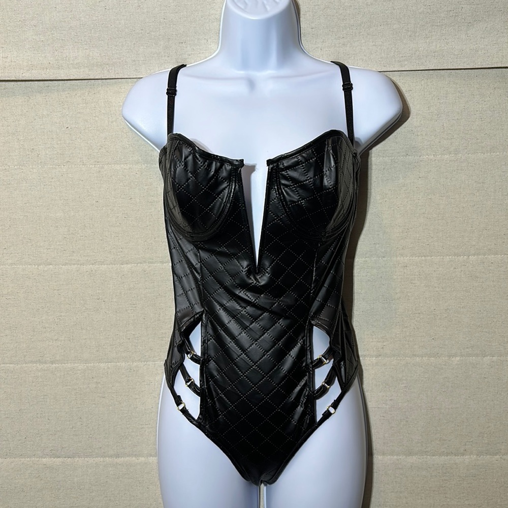 FOH Faux Leather Teddy
